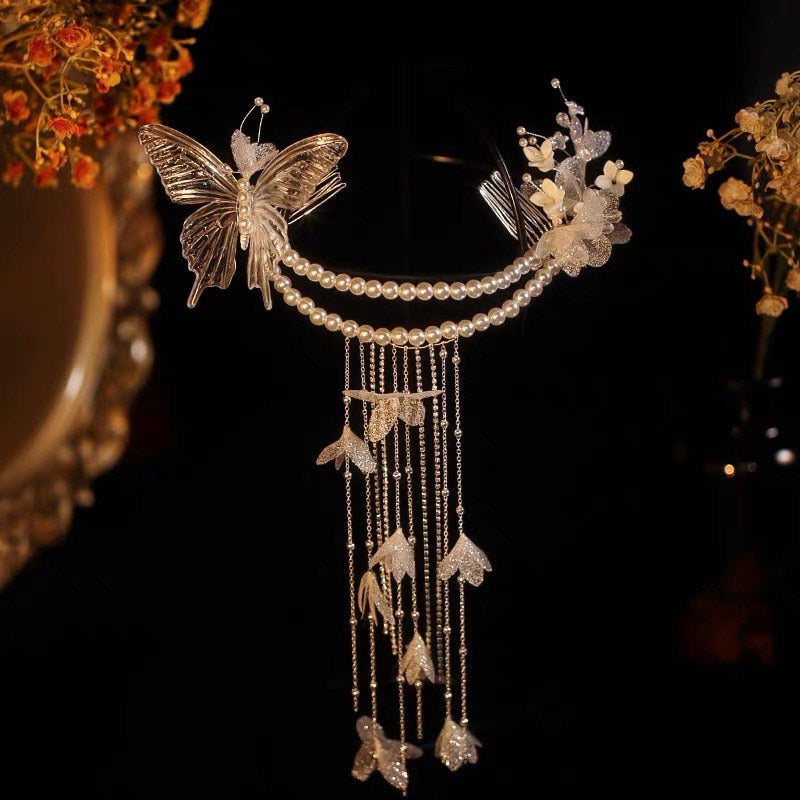 Mermaid Headdress Water Effect Transparent Crystal Headwear