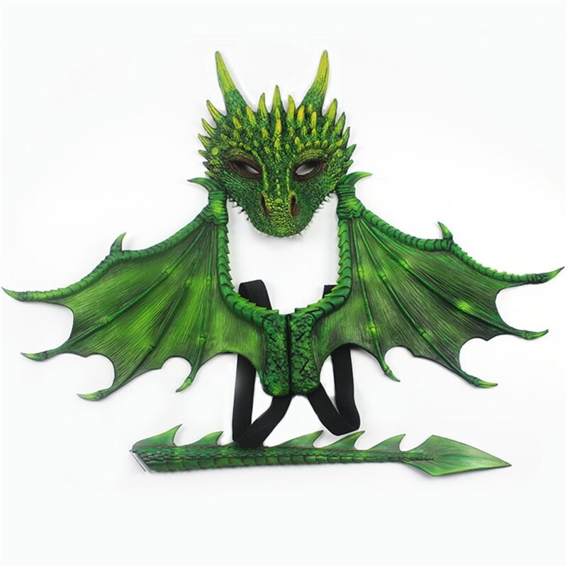 Dragon Mask, Wing and Tail Sets Cosplay Halloween Costumes