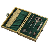 Green Velvet Sewing Tools Gift Set