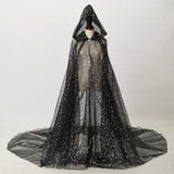 Starry Stars Tulle Hooded Cloaks