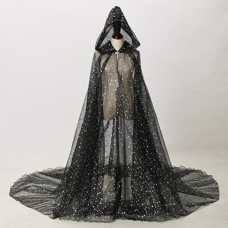 Starry Stars Tulle Hooded Cloaks