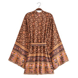 River Moss Boho Short Kimono