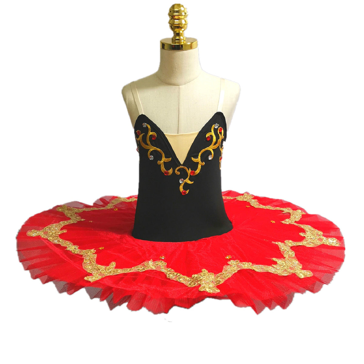 Velvety Top Embroidered Ballet Tutus Kids and Adult Ballerinas