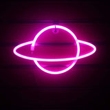 Planets & Astronauts Neon Lights LED Night Lights