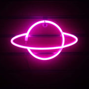 Planets & Astronauts Neon Lights LED Night Lights