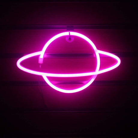 Planets & Astronauts Neon Lights LED Night Lights