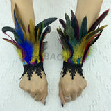 Natural Feather Wrist Cuffs