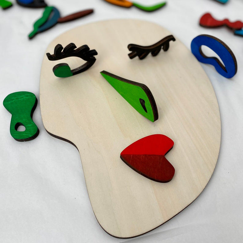 Picasso Art Puzzle Play Set Children's Wooden Montessori Puzzle