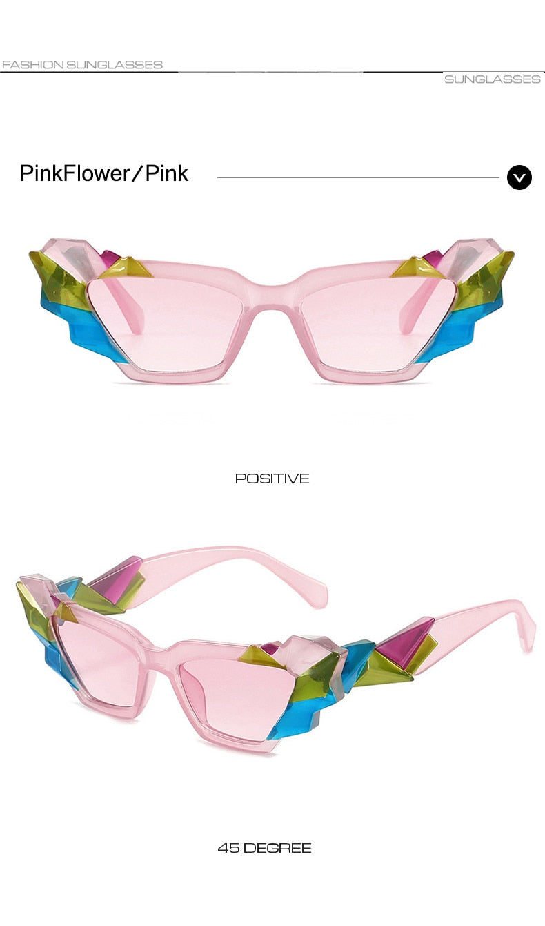 Franny's Fragmented Cat eye Sunglasses