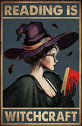 "Into the Forest I Go, To Lose My Mind and Find My Soul" and other Witch Themed Tin Signs