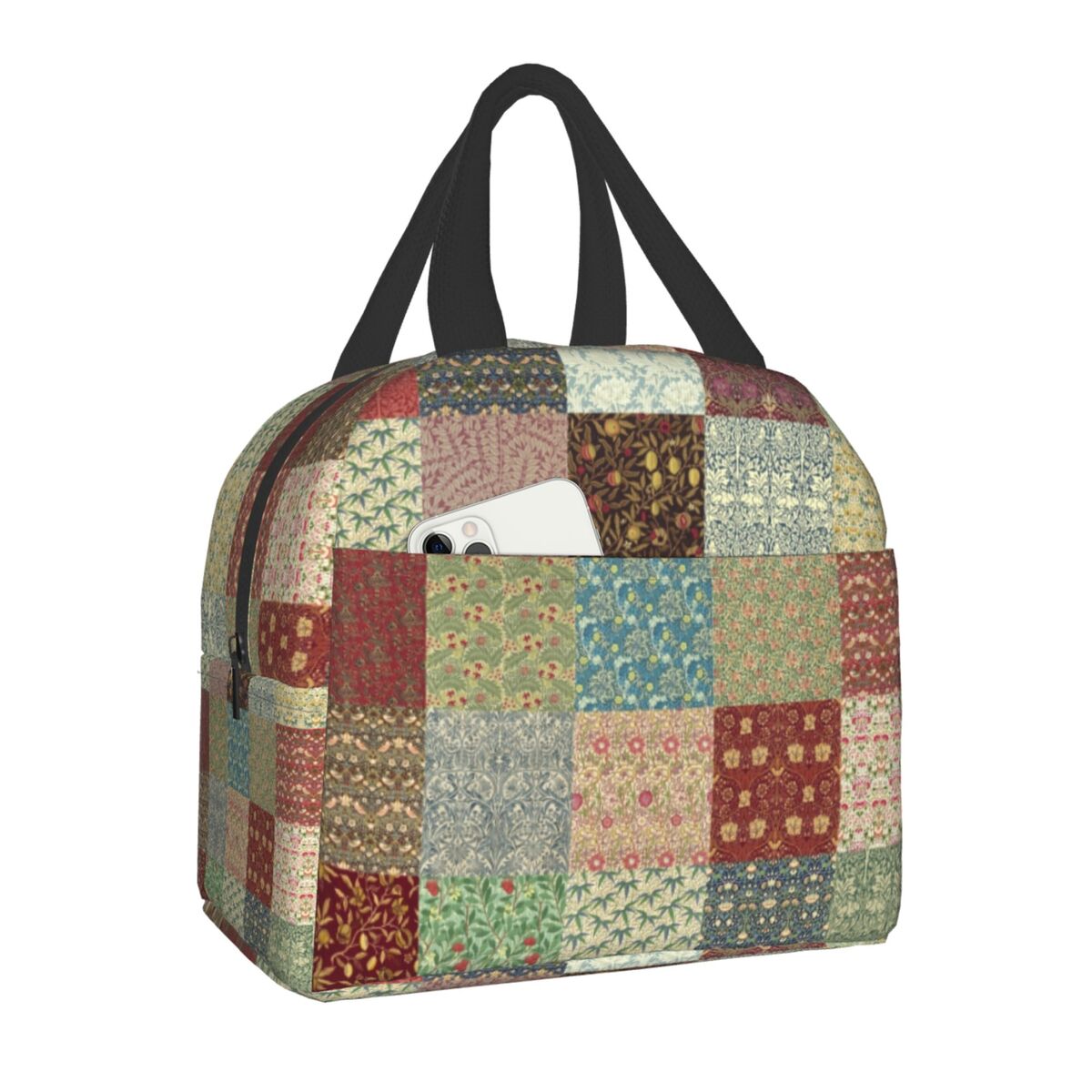 William Morris Print Thermal Insulated Lunch Bag