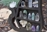 Wooden Crystal Display Shelves