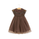 Girls Summer Flower Tulle Lace Dress Photoshoot Dress