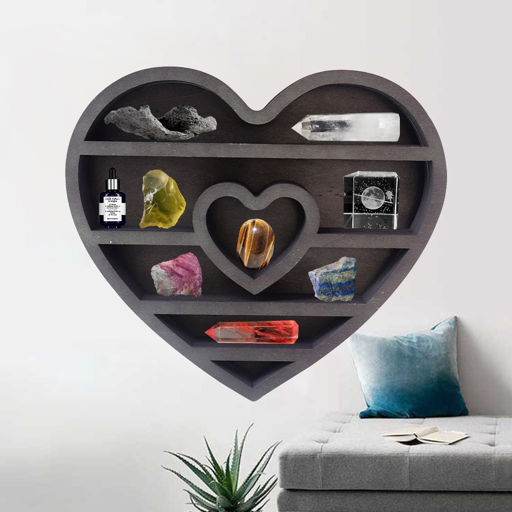Wooden Crystal Display Shelves