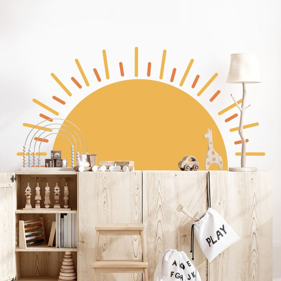 Sunshine Removable Wall Stickers Peel and Stick Vinyl Decals