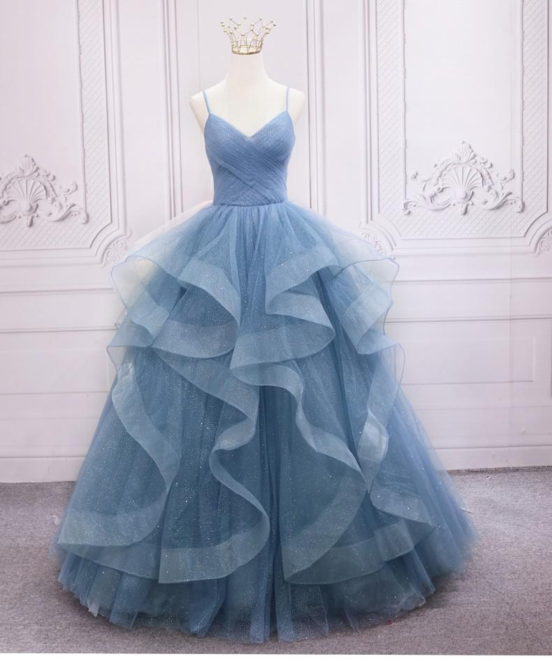 Custom Made Satin Layered Prom Dress With One Shoulder Neckline, Pleated  Tulle Skirt, And Sweep Train From Allanha, $150.56 | DHgate.Com