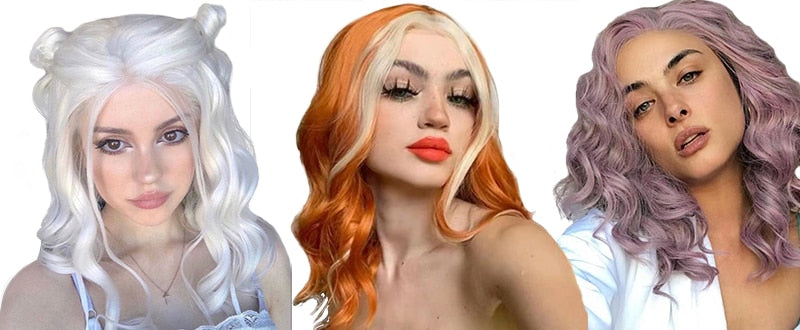 Curly’s Lace Front Short Bob Wigs
