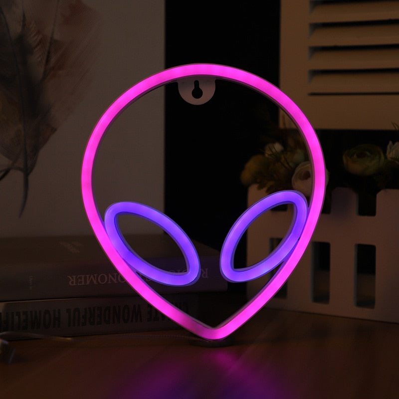 Planets & Astronauts Neon Lights LED Night Lights