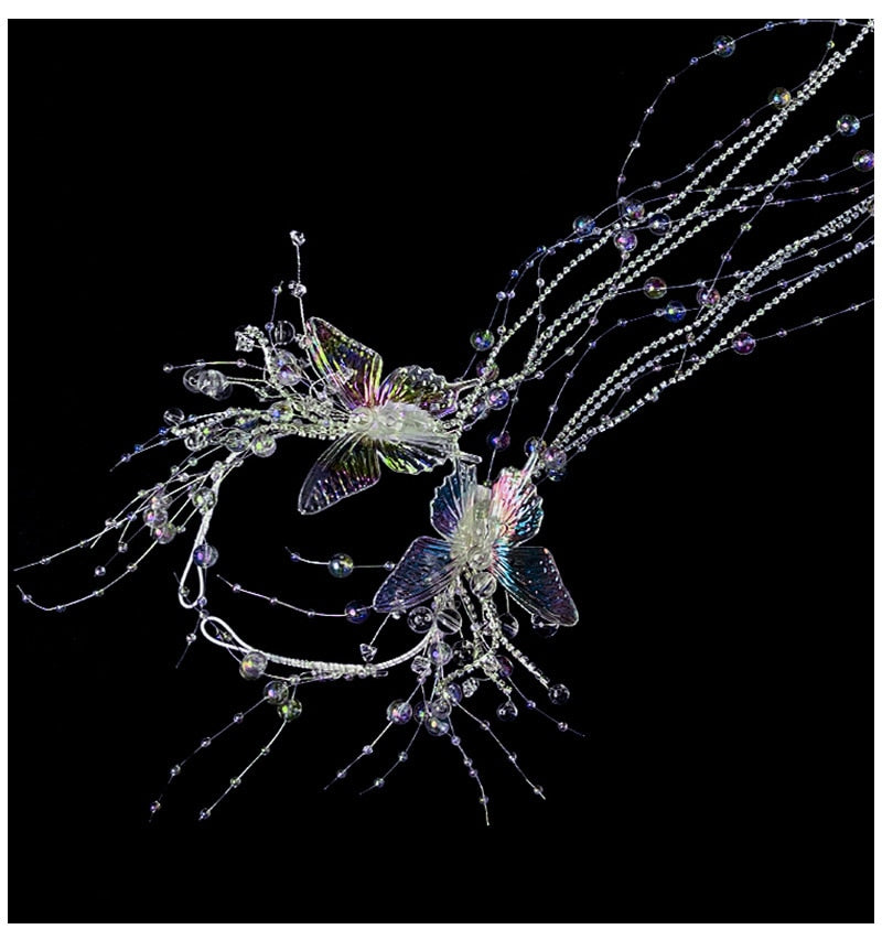 Mermaid Headdress Water Effect Transparent Crystal Headwear