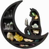 Wooden Crystal Display Shelves