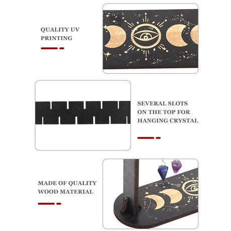 Wooden Crystal Pendulum Display Frame