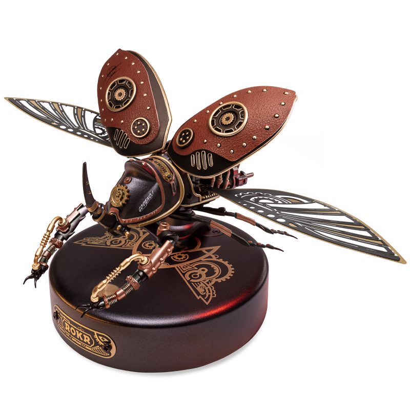 Biopunk Rhino Beetle DIY 3D Wooden Model Kit