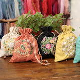 DIY Storage Bag Embroidery Kit with Hoop DIY Craft Kits