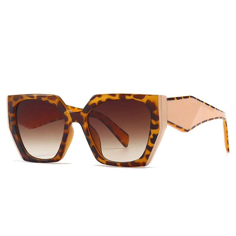 Rainbow Cats Eye Polygon Sunglasses