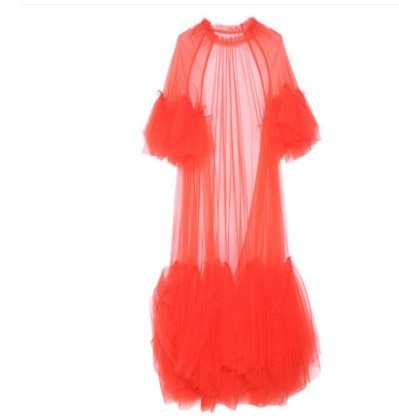 Lydia Tulle Spliced Ruffles Dresses