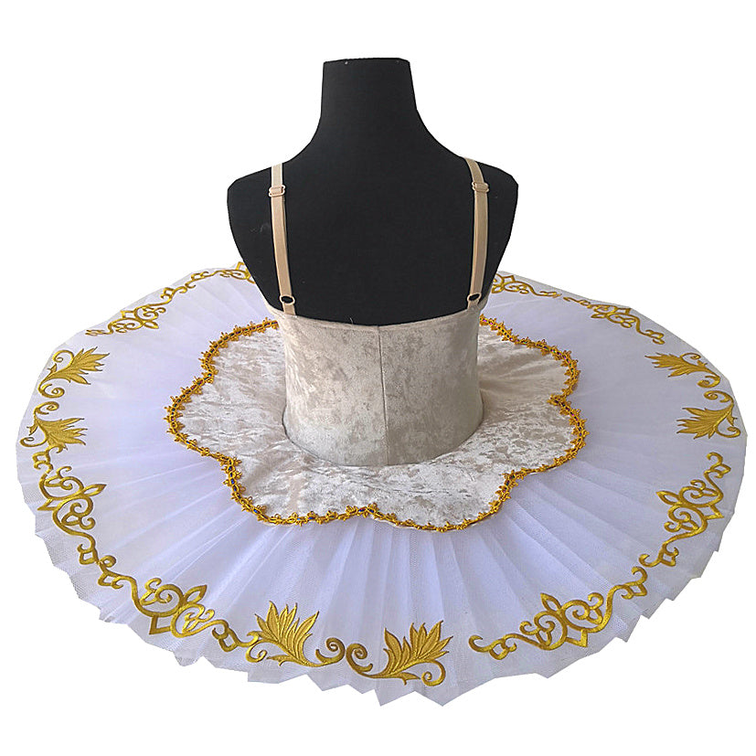Velvety Top Embroidered Ballet Tutus Kids and Adult Ballerinas