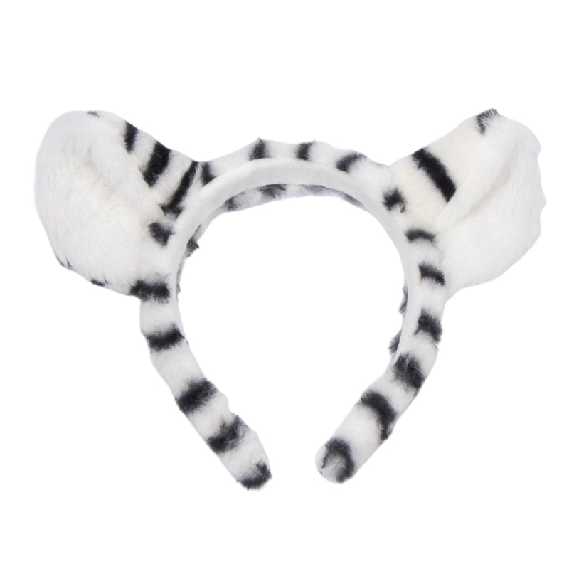 Plush Animal Ears Headband Costume Prop