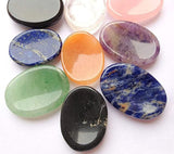 Thumb Pad Worry Stones Crystal Healing Seven Chakra Stones