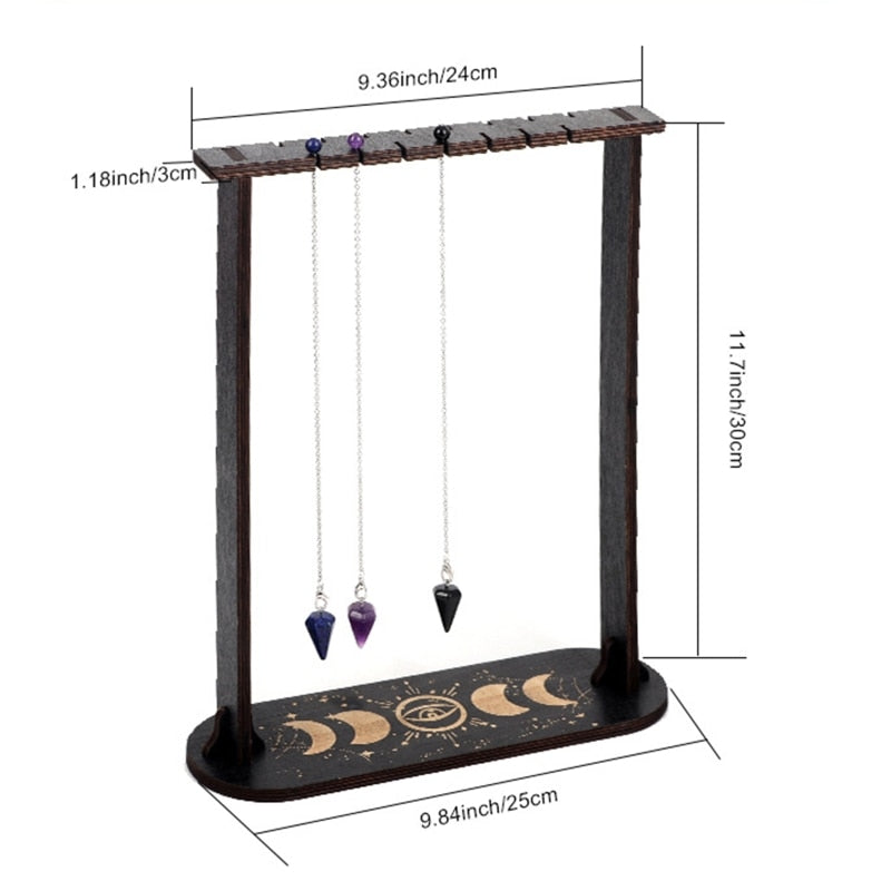 Wooden Crystal Pendulum Display Frame