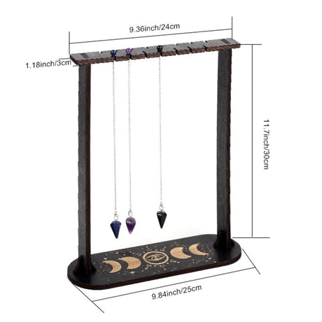 Wooden Crystal Pendulum Display Frame