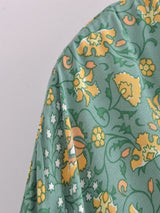 River Moss Boho Short Kimono