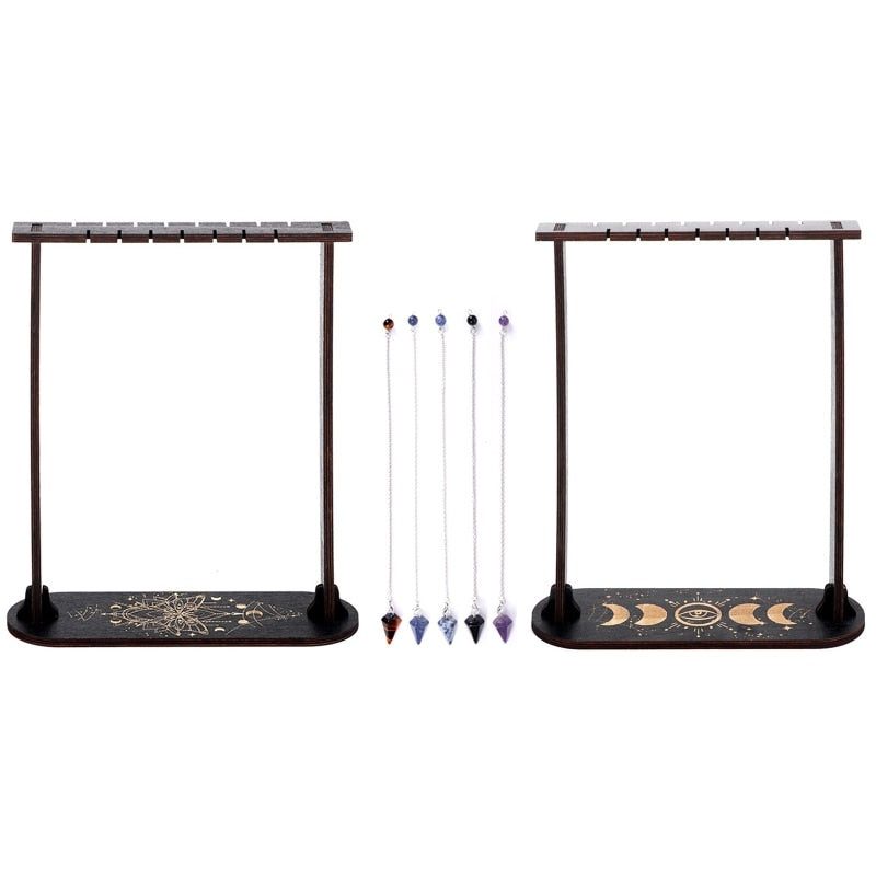 Wooden Crystal Pendulum Display Frame
