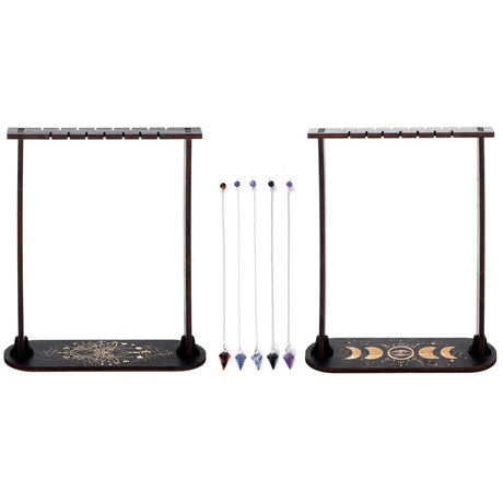 Wooden Crystal Pendulum Display Frame