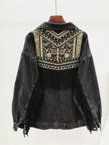 Florence Embroidered Tassel Denim Jacket