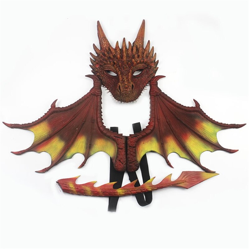 Dragon Mask, Wing and Tail Sets Cosplay Halloween Costumes