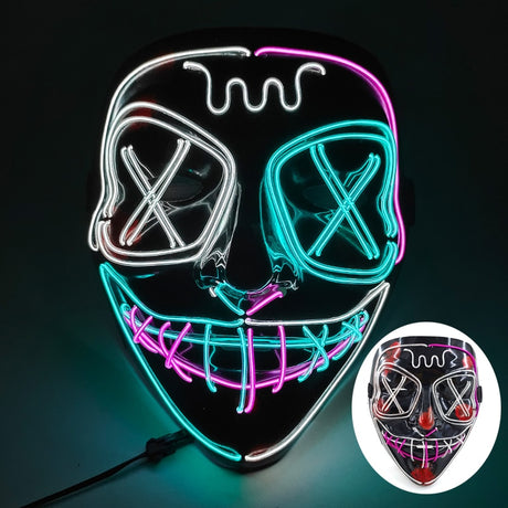 Glowing Cosplay LED Joker Masks