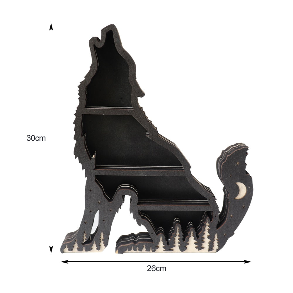 Wooden Crystal Display Shelves