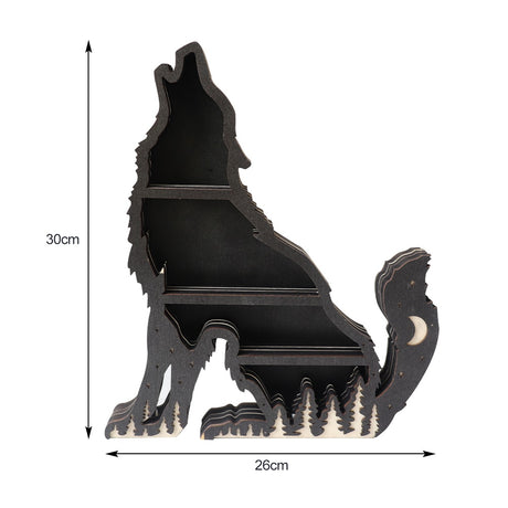 Wooden Crystal Display Shelves