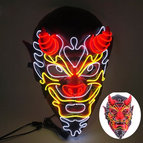 Glowing Cosplay LED Joker Masks