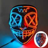 Glowing Cosplay LED Joker Masks