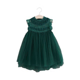 Girls Summer Flower Tulle Lace Dress Photoshoot Dress