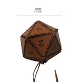 Luck Hoarder PU Leather Polygonal Drawstring Dice Bag