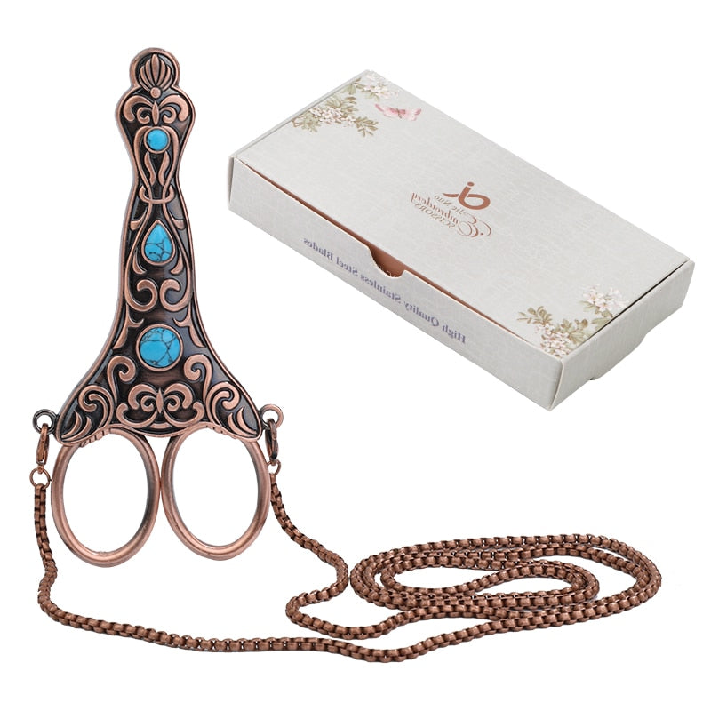 The Royal Tailor's Needlework Scissors Kit With Necklace Holder
