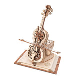 Magic Cello Music Box DIY Wooden Model Kit