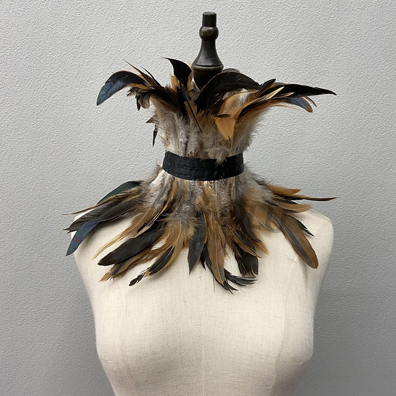 Rooster Feather Choker