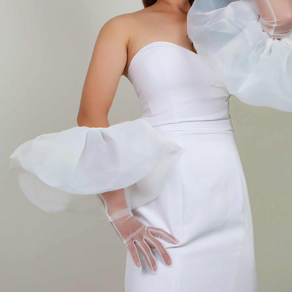 Puff Top Long Gloves
